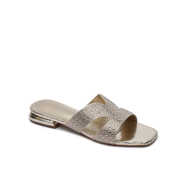 FYOR Flat Sandal #color_gold