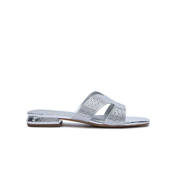 FYOR Flat Sandal #color_silver