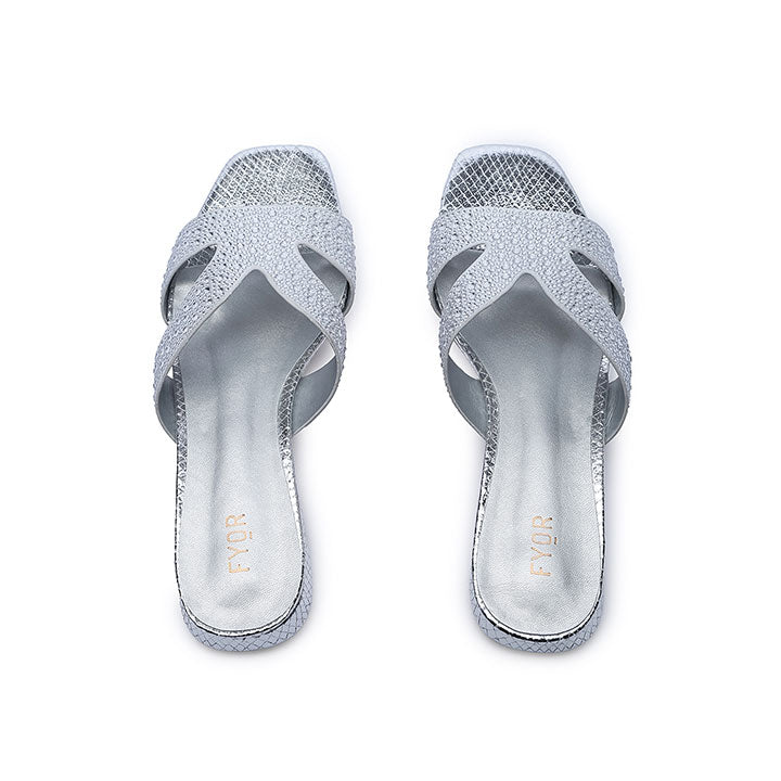 FYOR Flat Sandal #color_silver