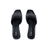FYOR Flat Sandal #color_black