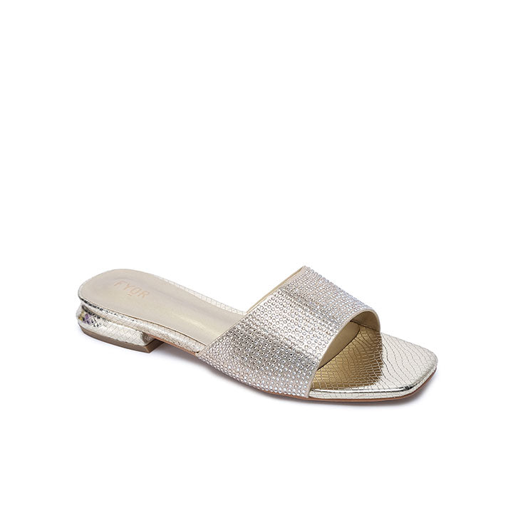FYOR Flat Sandal #color_gold