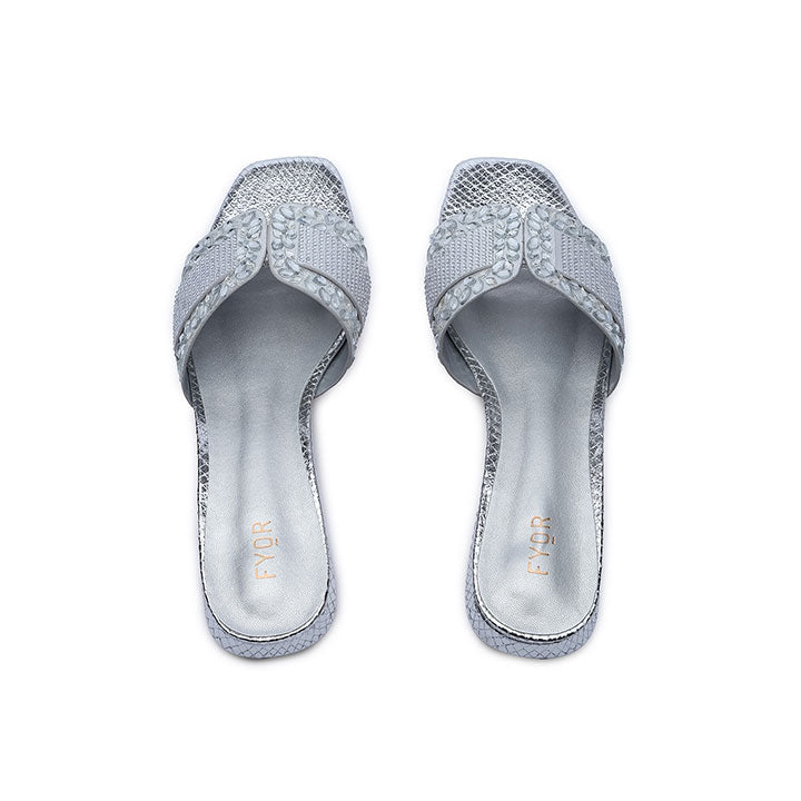FYOR Flat Sandal #color_silver