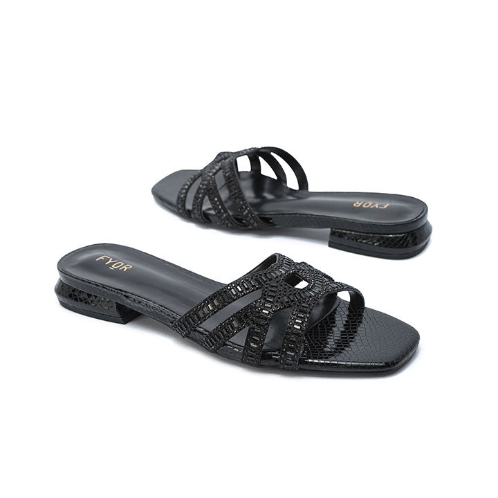 HL 262 Flat Sandal #color_black