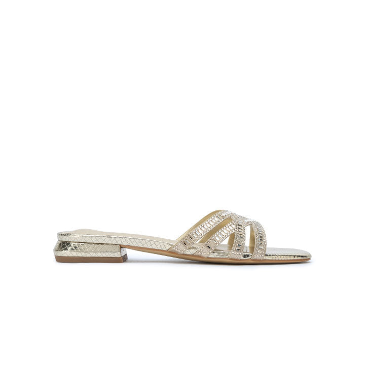 HL 262 Flat Sandal #color_gold