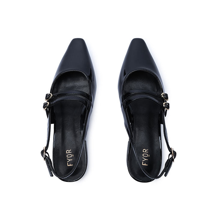 FYOR Flat Sandal #color_black