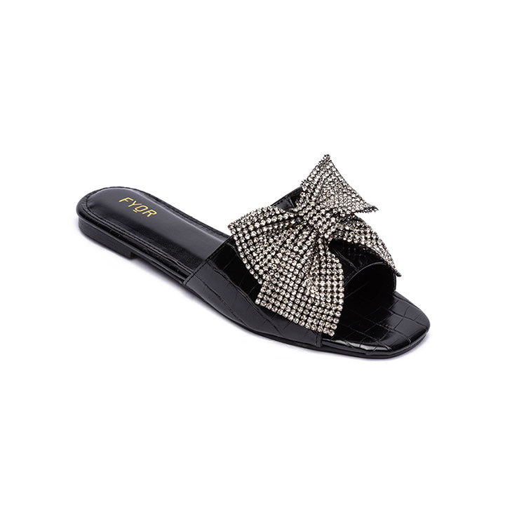 Fyor MY 217 Flat sandal #color_black