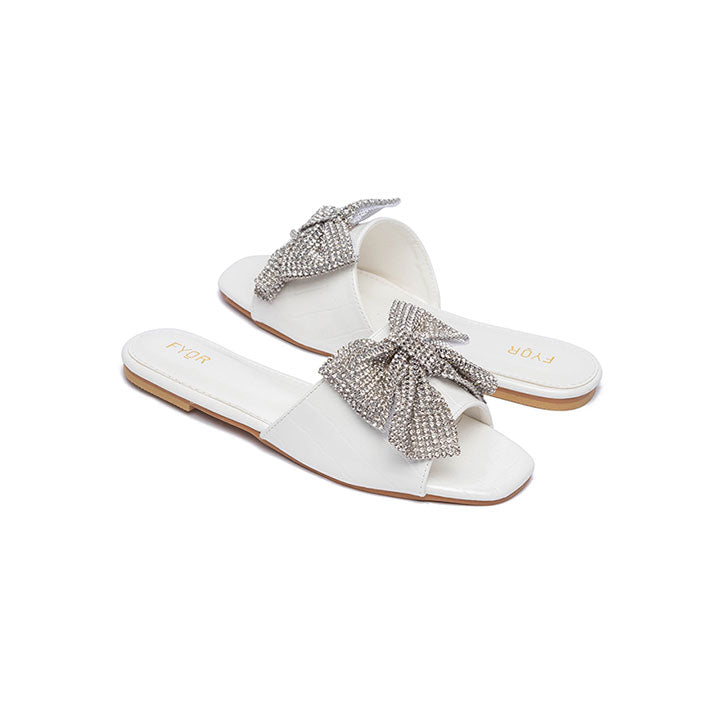 Fyor MY 217 Flat sandal #color_white