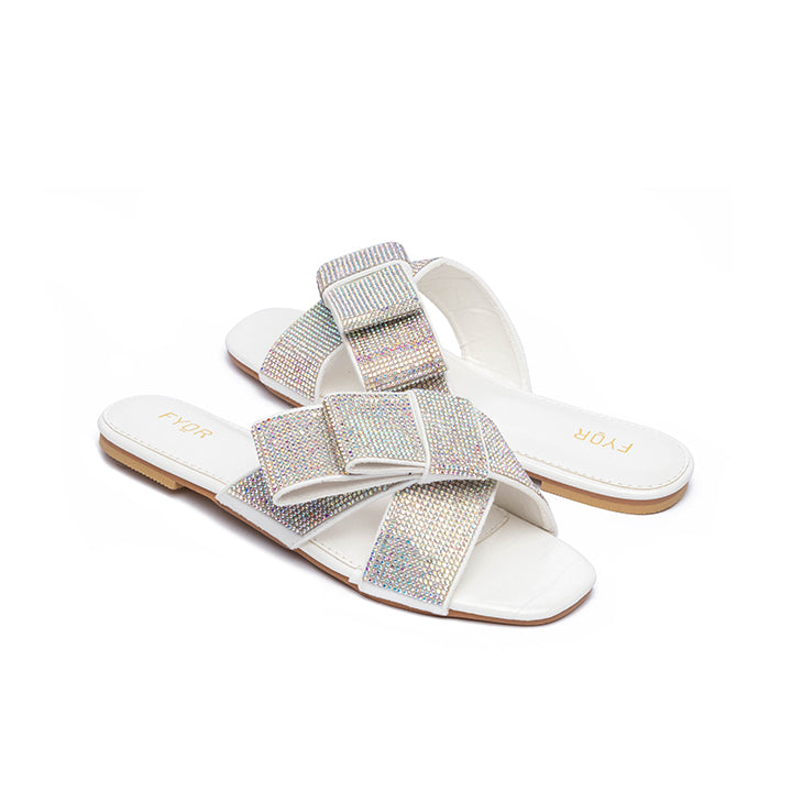 Fyor MY 202 Flat sandal #color_white
