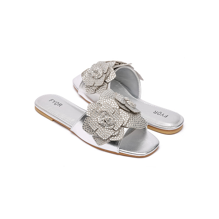 Fyor MY 210 Flat sandal #color_silver