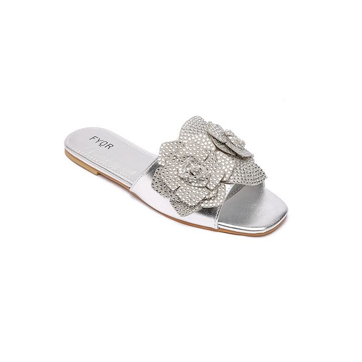 Fyor MY 210 Flat sandal #color_silver