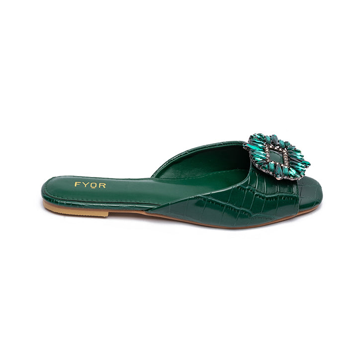 Fyor MY 212 Flat sandal #color_d-green