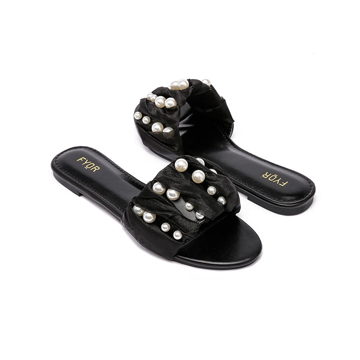 Fyor MY 215 Flat sandal #color_black