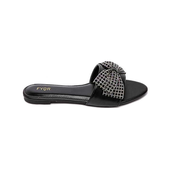 Fyor MY 216 Flat sandal #color_black