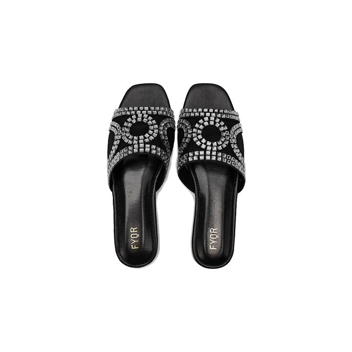 Fyor MY 233 Flat sandal #color_black