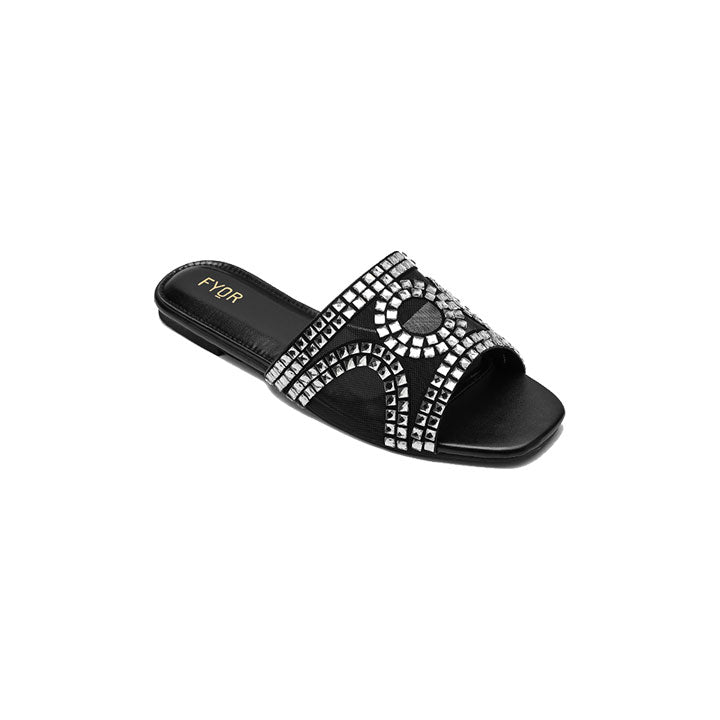 Fyor MY 233 Flat sandal #color_black