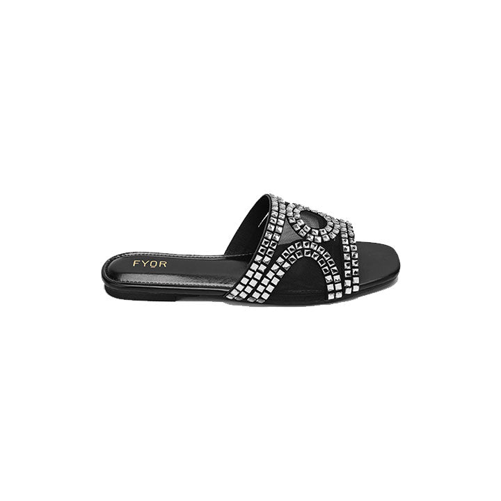 Fyor MY 233 Flat sandal #color_black