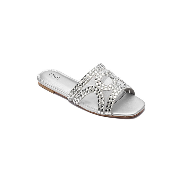 Fyor MY 233 Flat sandal #color_silver