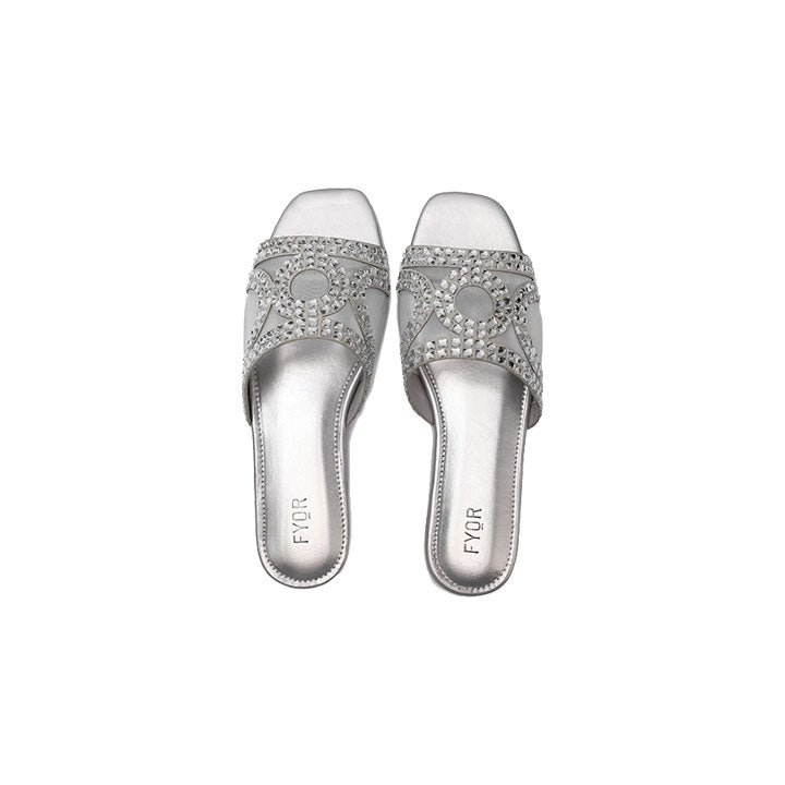 Fyor MY 233 Flat sandal #color_silver