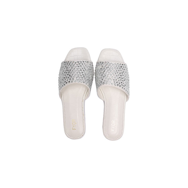 Fyor MY 234 Flat sandal #color_white
