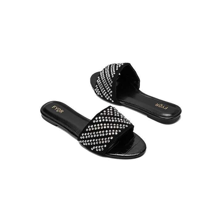 Fyor MY 235 Flat sandal #color_black