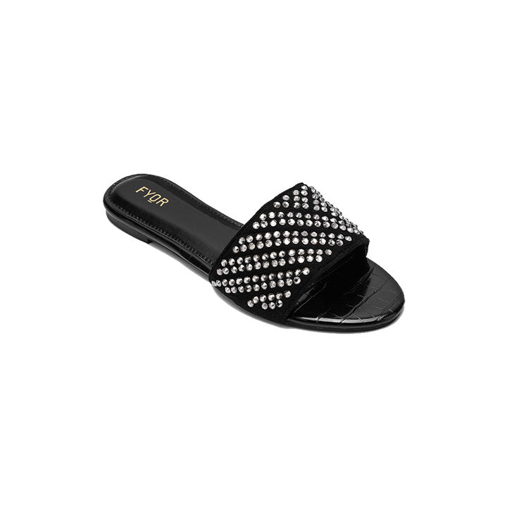 Fyor MY 235 Flat sandal #color_black