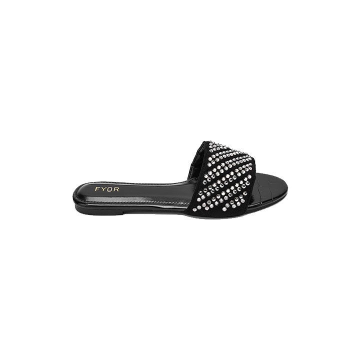 Fyor MY 235 Flat sandal #color_black