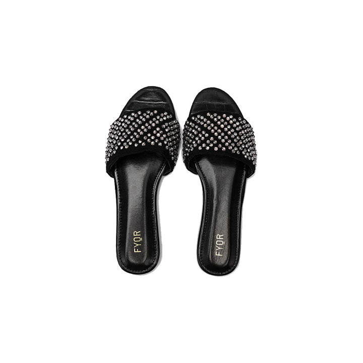 Fyor MY 235 Flat sandal #color_black