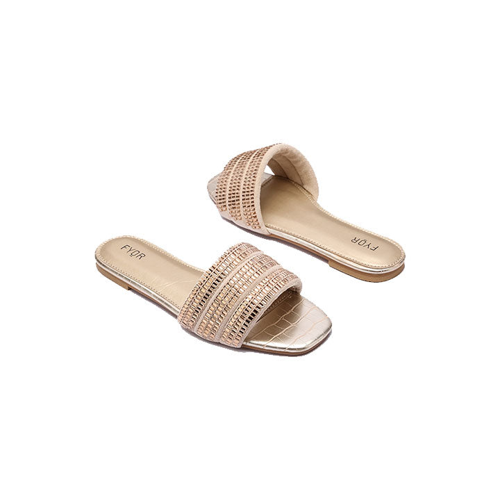 Fyor MY 236 Flat sandal #color_gold