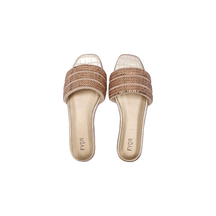 Fyor MY 236 Flat sandal #color_gold