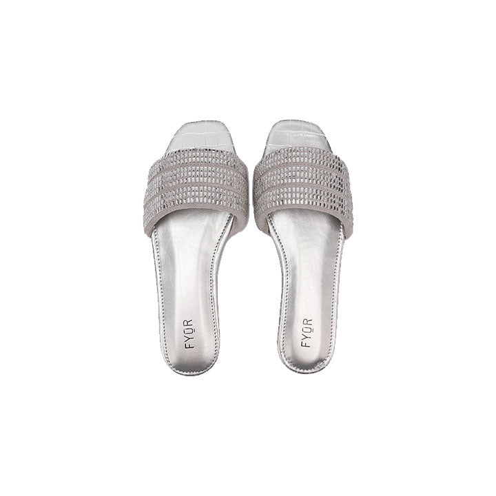 Fyor MY 236 Flat sandal #color_silver