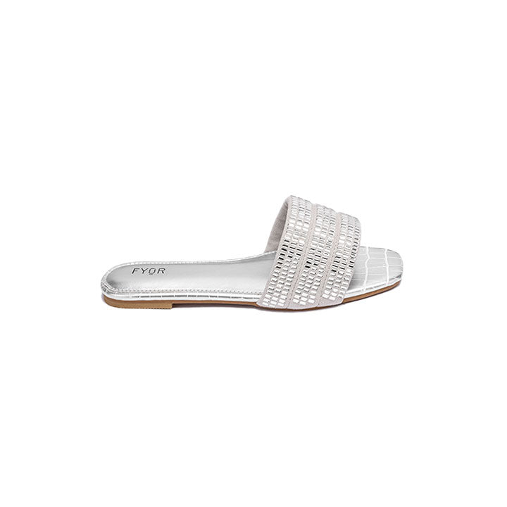 Fyor MY 236 Flat sandal #color_silver