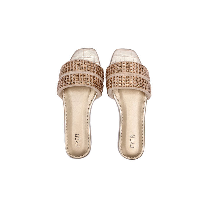 Fyor MY 237 Flat sandal #color_gold