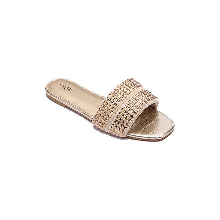 Fyor MY 237 Flat sandal #color_gold