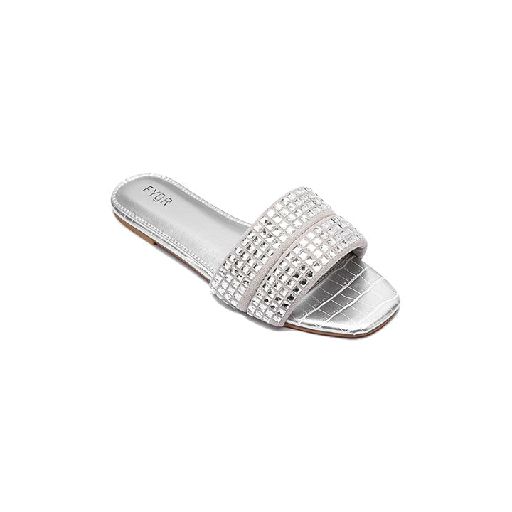 Fyor MY 237 Flat sandal #color_silver