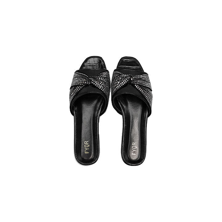 Fyor MY 238  Flat sandal #color_black
