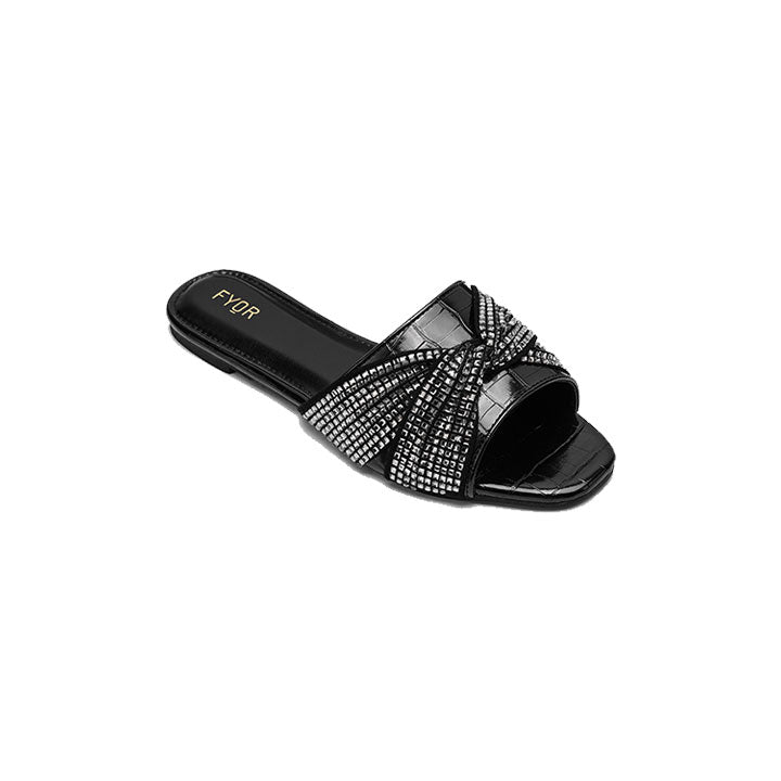 Fyor MY 238  Flat sandal #color_black