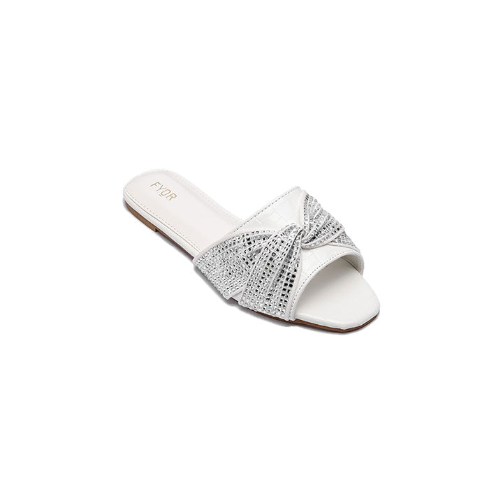 Fyor MY 238  Flat sandal #color_white