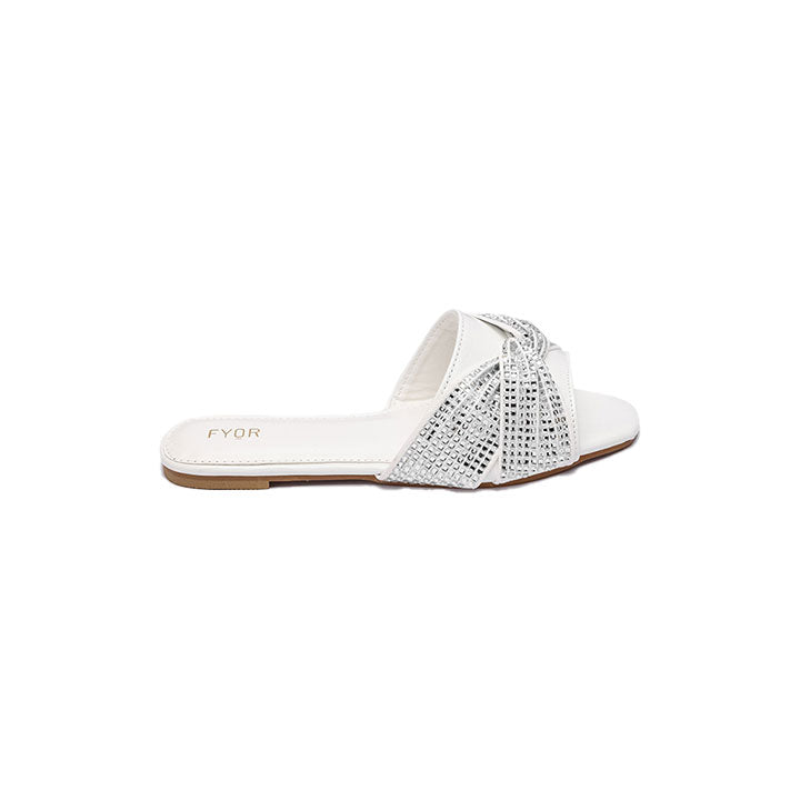 Fyor MY 238  Flat sandal #color_white