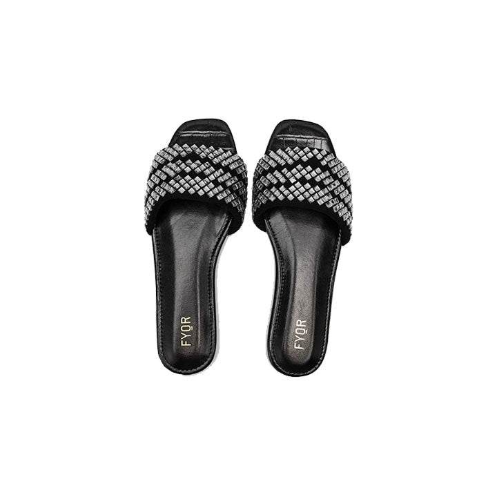 Fyor MY 239 Flat sandal #color_black