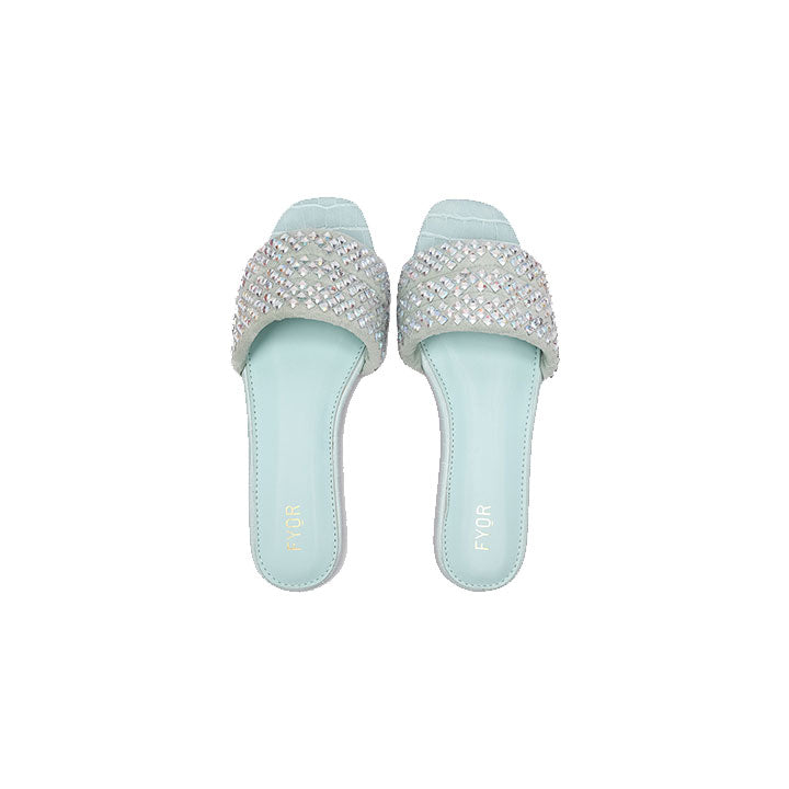 Fyor MY 239 Flat sandal #color_mint-green
