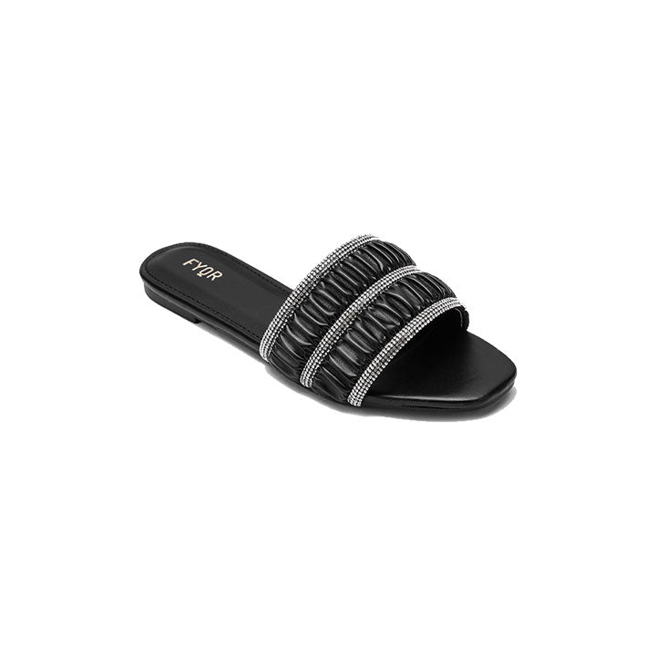 Fyor MY 242 Flat sandal #color_black