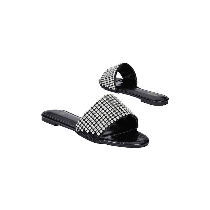 Fyor MY 244 Flat sandal #color_black