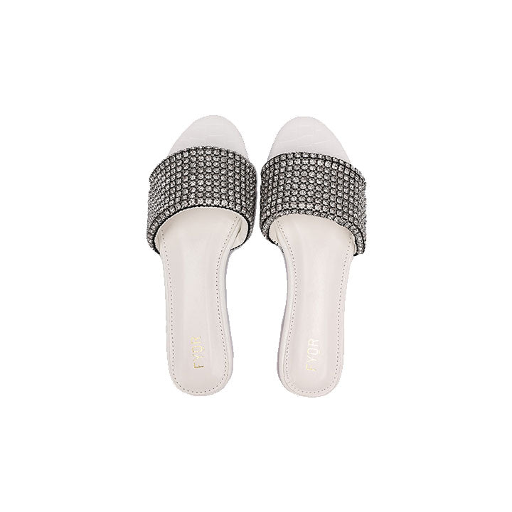Fyor MY 244 Flat sandal #color_white