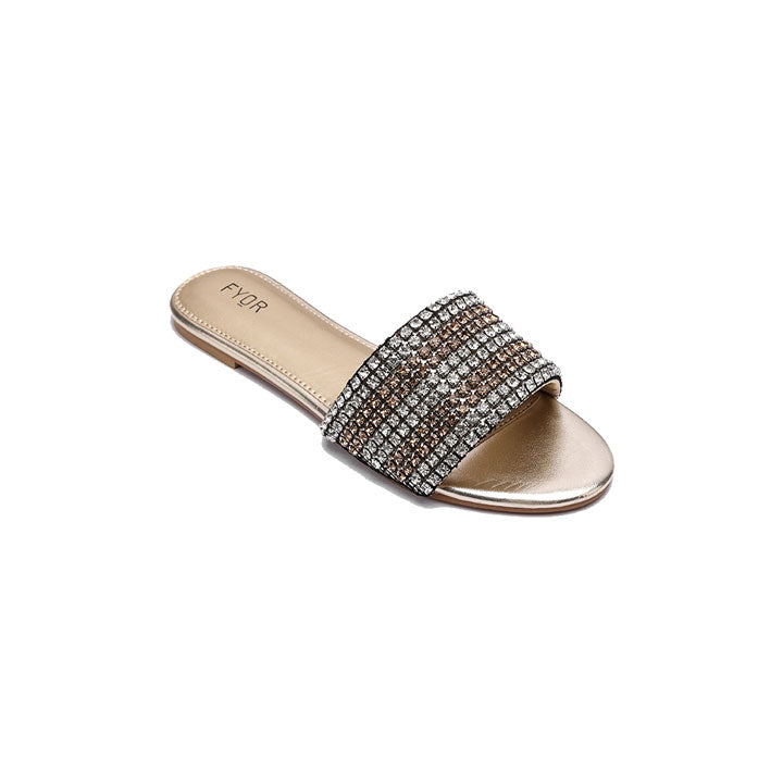 Fyor MY 245 Flat sandal #color_gold
