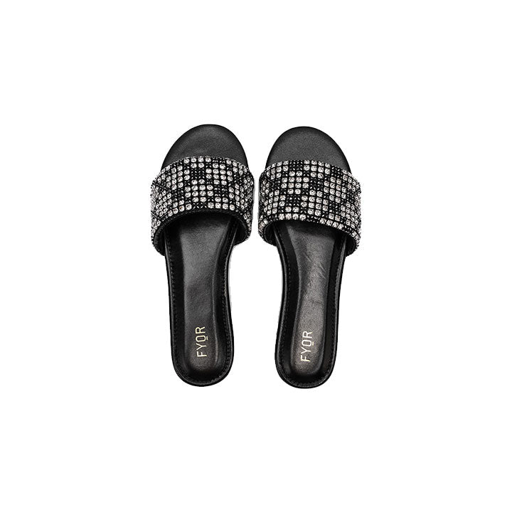 Fyor MY 246 Flat sandal #color_black