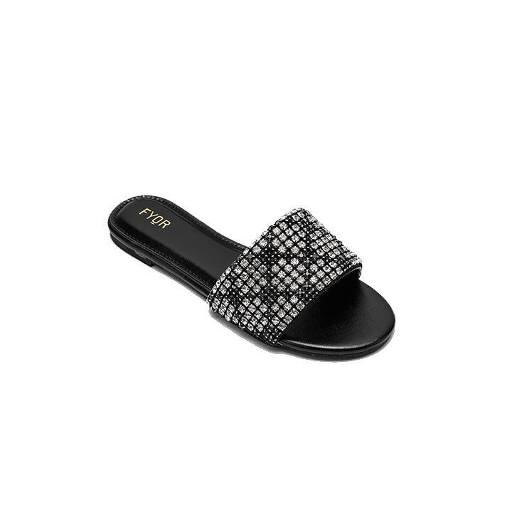 Fyor MY 246 Flat sandal #color_black