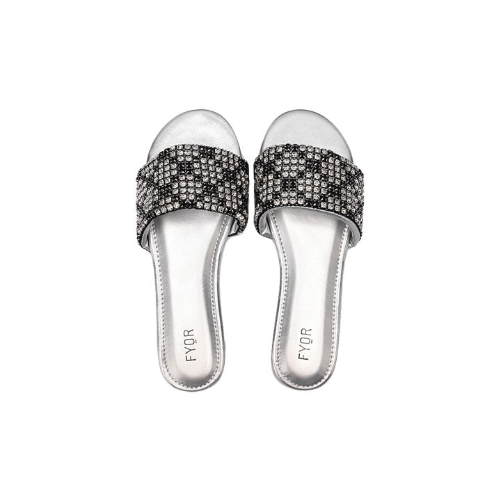 Fyor MY 246 Flat sandal #color_silver