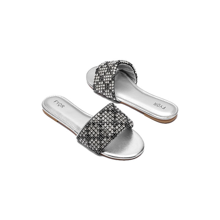 Fyor MY 246 Flat sandal #color_silver