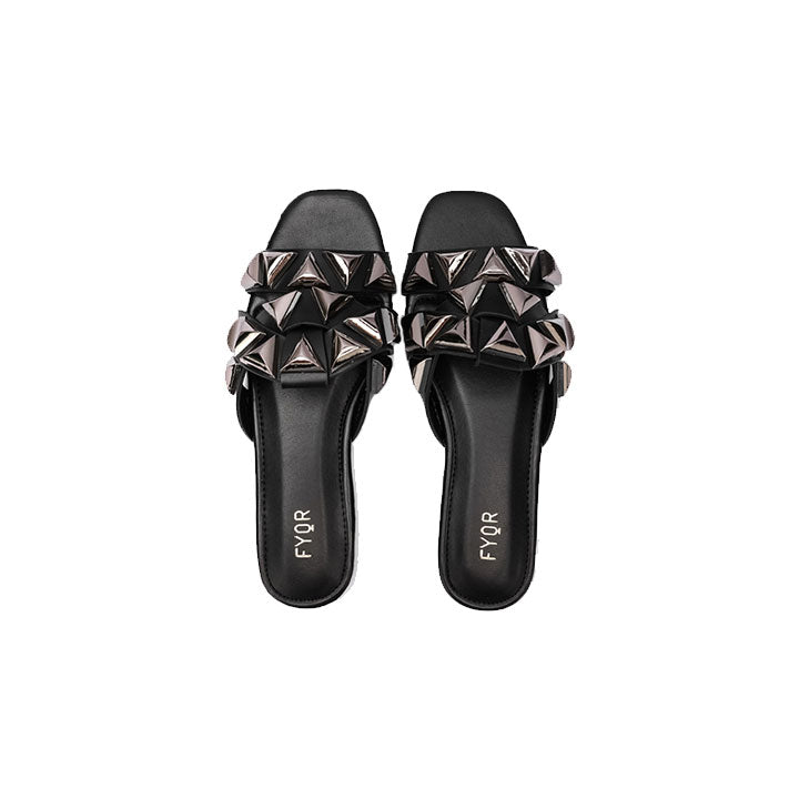 Fyor MY 250  Flat sandal #color_black