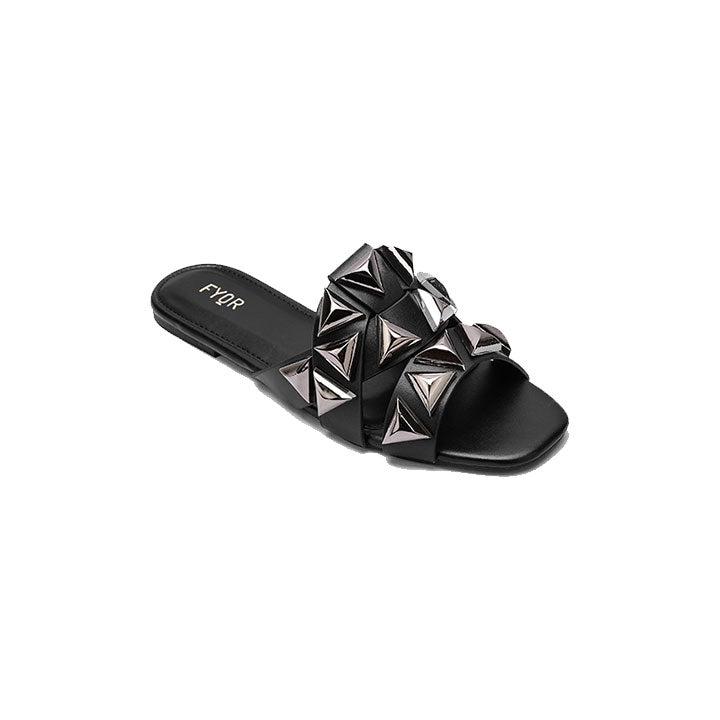Fyor MY 250  Flat sandal #color_black